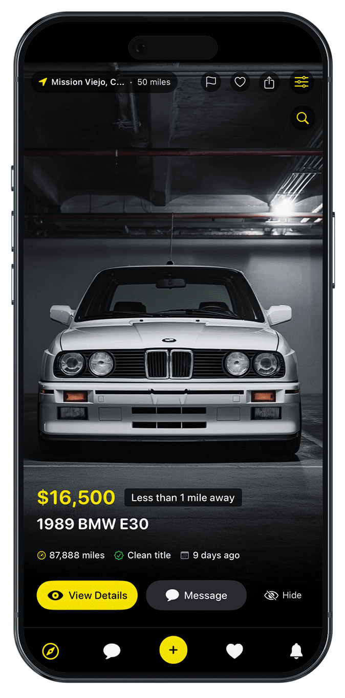 MotoMart app on iPhone showing the Discover screen